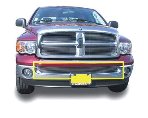 T-Rex Polished Sport Billet Bumper BoltOn Grille 02-08 Dodge Ram - Click Image to Close